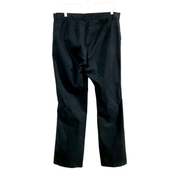 LAUREN Ralph Lauren Black Cotton Twill Pants Size 12 Work Office Business Casual - Picture 2 of 11